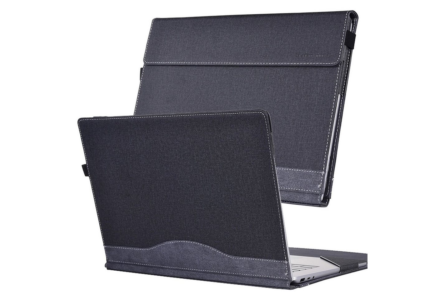 Wigento Tablet-Hülle Für Microsoft Surface Laptop 7 Stoffstruktur Kunstleder Schutz Hülle, PU-Leder Schutzhülle mit Stoffstruktur und Magnetverschluss Wigento Tablet-Hülle Für Microsoft Surface Laptop 7 Stoffstruktur Kunstleder Schutz Hülle, PU-Leder Schutzhülle mit Stoffstruktur und Magnetverschluss von Wigento