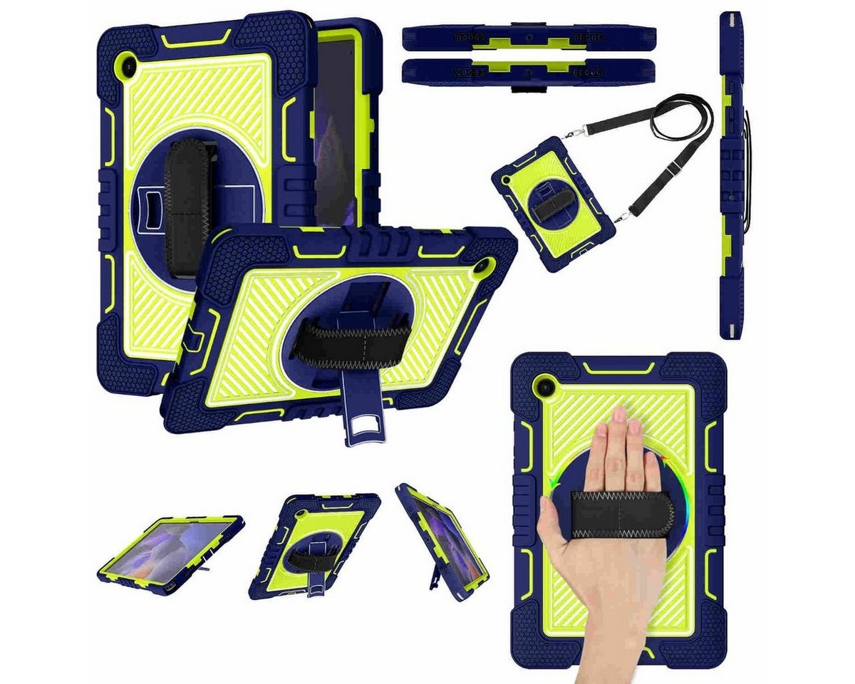 Wigento Tablet-Hülle Für Samsung Galaxy Tab A8 2021 X205 X200 aufstellbare Outdoor Hybrid 360 Grad mit Halte-Schlaufe Tablet Tasche Etuis Cover Case Schutz Robust Neu Wigento Tablet-Hülle Für Samsung Galaxy Tab A8 2021 X205 X200 aufstellbare Outdoor Hybrid 360 Grad mit Halte-Schlaufe Tablet Tasche Etuis Cover Case Schutz Robust Neu von Wigento