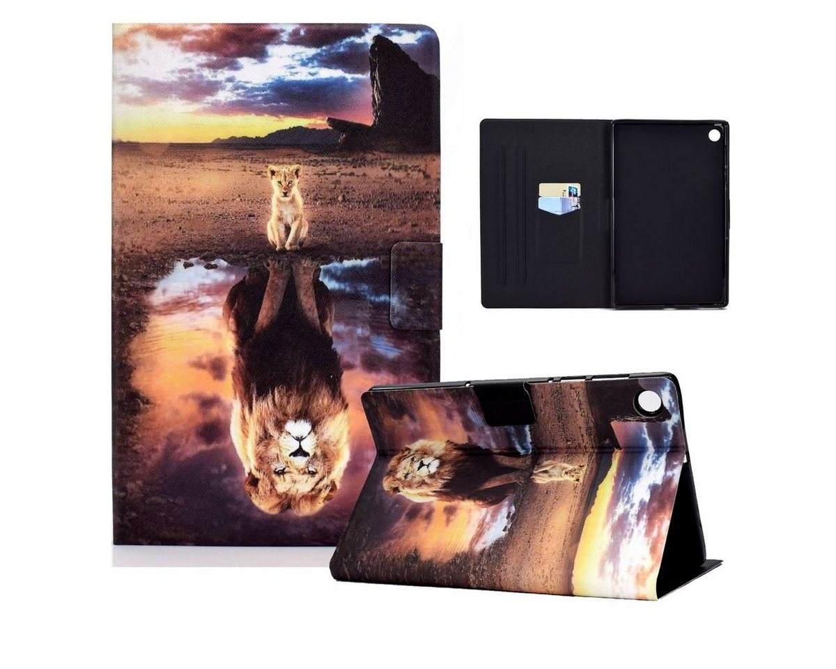 Wigento Tablet-Hülle Für Samsung Galaxy Tab A9 Kunstleder Tablet Tasche Hülle Case Motiv 28 Wigento Tablet-Hülle Für Samsung Galaxy Tab A9 Kunstleder Tablet Tasche Hülle Case Motiv 28 von Wigento
