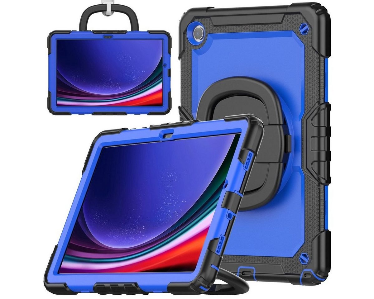 Wigento Tablet-Hülle Für Samsung Galaxy Tab A9 Plus aufstellbare 360 Grad Hybrid Tasche von Wigento