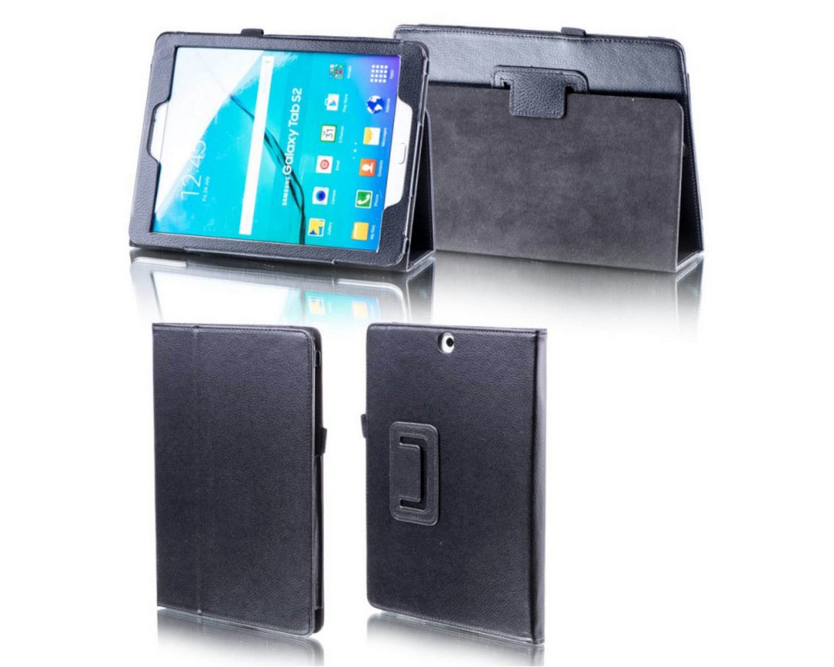 Wigento Tablet-Hülle Für Samsung Galaxy Tab S5e 10.5 T720F Schwarz Kunstleder Hülle Cover Tasche Case Neu von Wigento