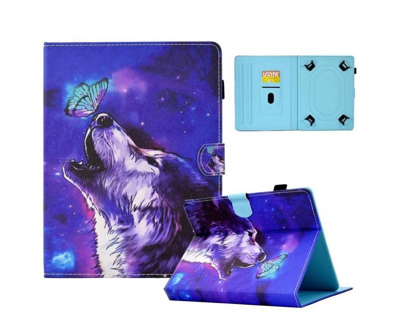 Wigento Tablet-Hülle Für Samsung Galaxy Tab S6 Lite 2024 Universell Motiv 13 Tablet Tasche von Wigento
