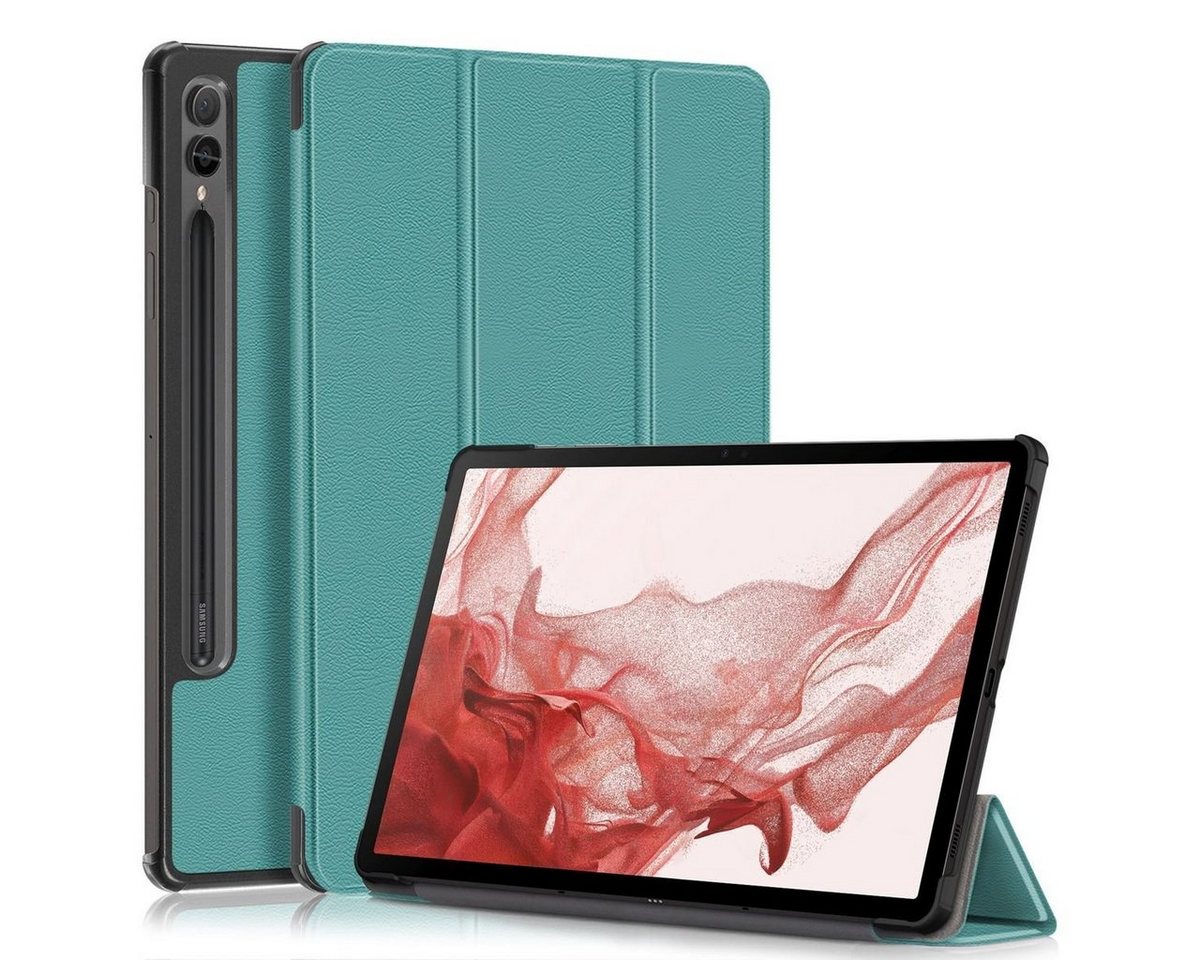 Wigento Tablet-Hülle Für Samsung Galaxy Tab S9+ Plus u. FE Tasche 3folt Wake UP Smart Cover von Wigento