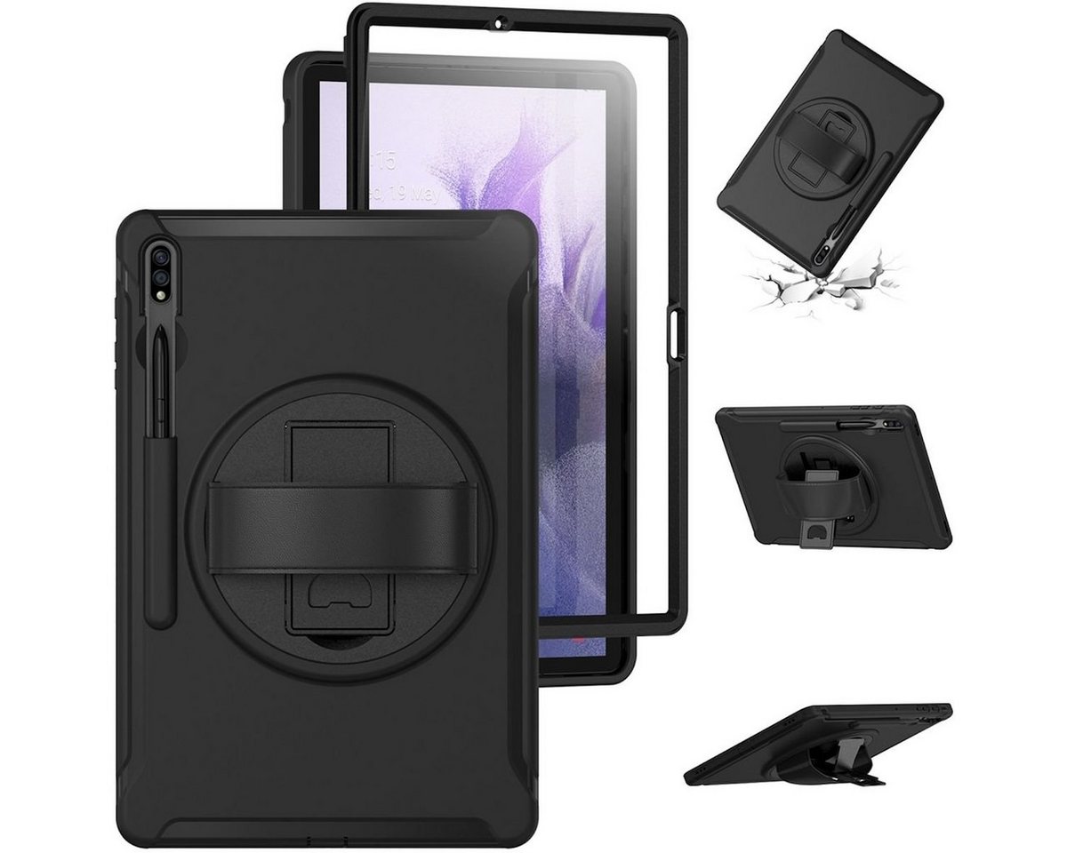 Wigento Tablet-Hülle Für Samsung Galaxy Tab S10 S9 Plus u. FE Plus 360 Grad Tablet Hülle Wigento Tablet-Hülle Für Samsung Galaxy Tab S10 S9 Plus u. FE Plus 360 Grad Tablet Hülle von Wigento