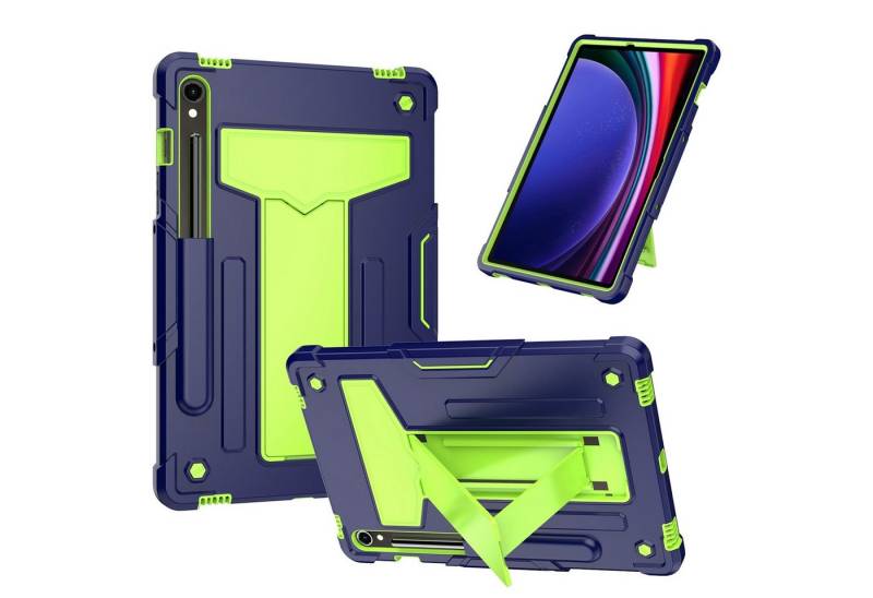 Wigento Tablet-Hülle Für Samsung Galaxy Tab S10 FE / S9 / S9 FE Silikon Hülle T Halterung von Wigento
