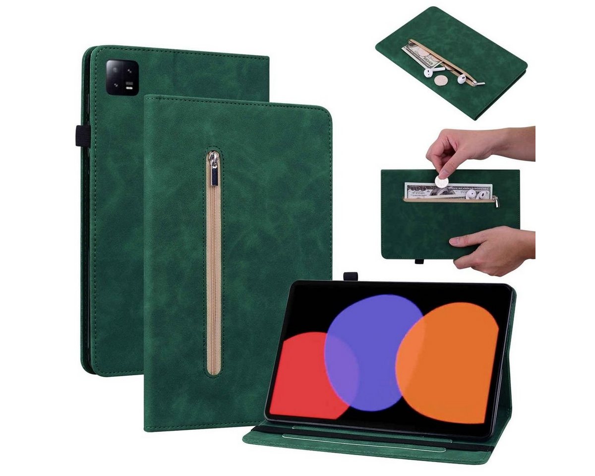 Wigento Tablet-Hülle Für Xiaomi Pad 6 / 6 Pro Kunstleder Hülle Reißverschluss Tablet Tasche Wigento Tablet-Hülle Für Xiaomi Pad 6 / 6 Pro Kunstleder Hülle Reißverschluss Tablet Tasche von Wigento