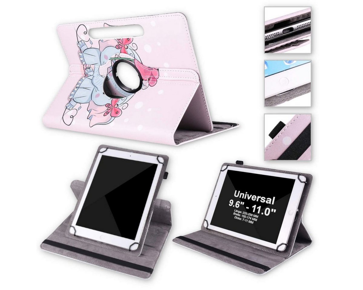 Wigento Tablet-Hülle Für Xiaomi Pad 7 / 7 Pro 360 Grad Uni Motiv 4 Tablet Tasche Hülle von Wigento