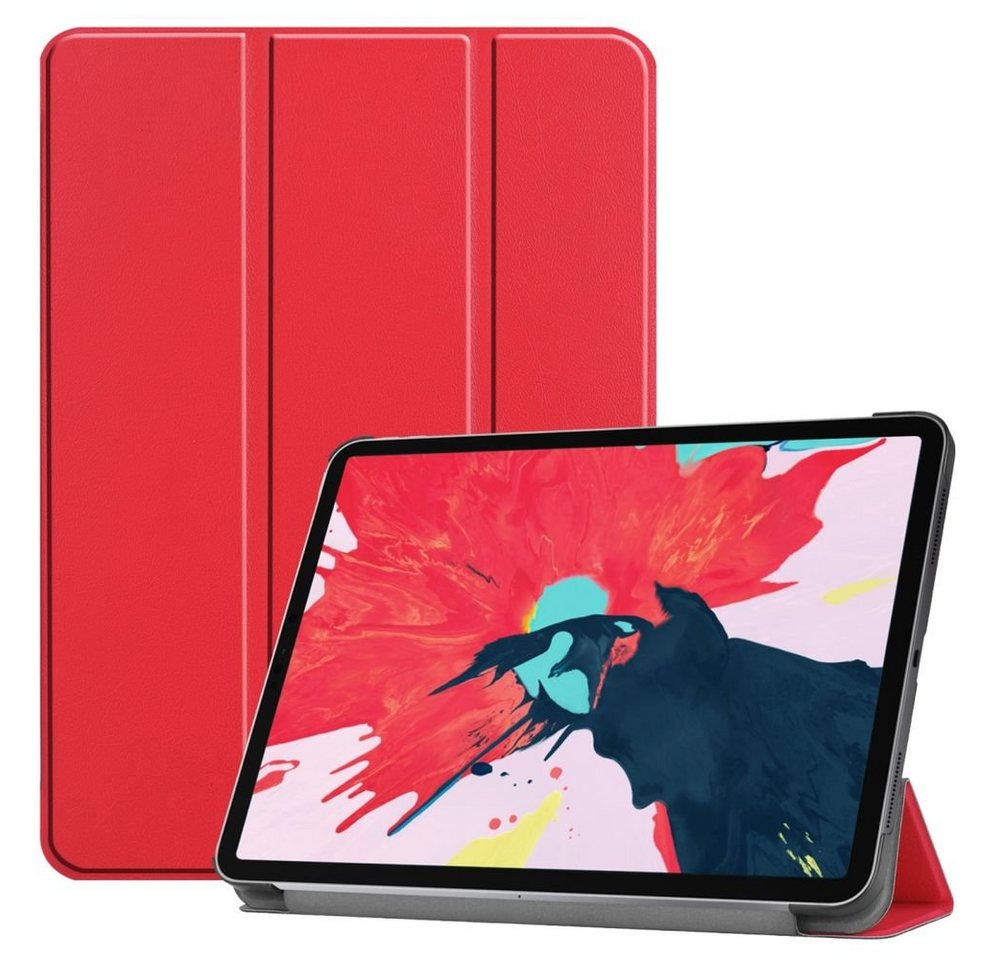 Wigento Tablet-Hülle Premium Smart Cover Rot Wake UP Tasche Etuis Hülle für Apple iPad Pro 11.0 2020 Case von Wigento