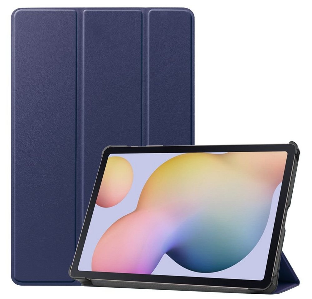 Wigento Tablet-Hülle Premium Smartcover Blau Tasche Etuis Hülle für Samsung Galaxy Tab S7 / Tab S8 von Wigento