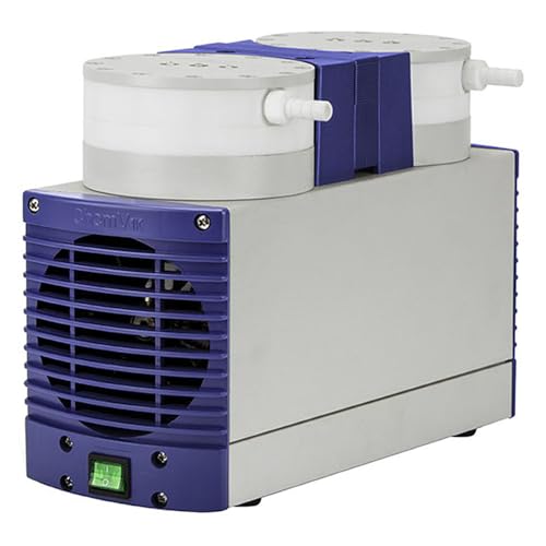 Wiggens WI-1538 Vakuum Chemisch Resistente Membranpumpe, 20L/Minute Max Förderleistung, 100mbar abs. Min Druck, 60W von Wiggens