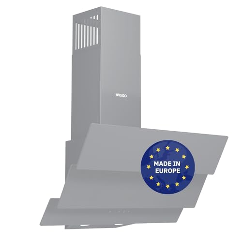 Wiggo B643 Dunstabzugshaube 60cm kopffrei I Abluft Umluft Dunstabzug 615m³/h - Touch-Display 4 Stufen I Energieeffizienzklasse B Schräghaube inkl. 2x Kohlefilter I Abzugshaube Glasfront grau Wiggo B643 Dunstabzugshaube 60cm kopffrei I Abluft Umluft Dunstabzug 615m³/h - Touch-Display 4 Stufen I Energieeffizienzklasse B Schräghaube inkl. 2x Kohlefilter I Abzugshaube Glasfront grau von Wiggo