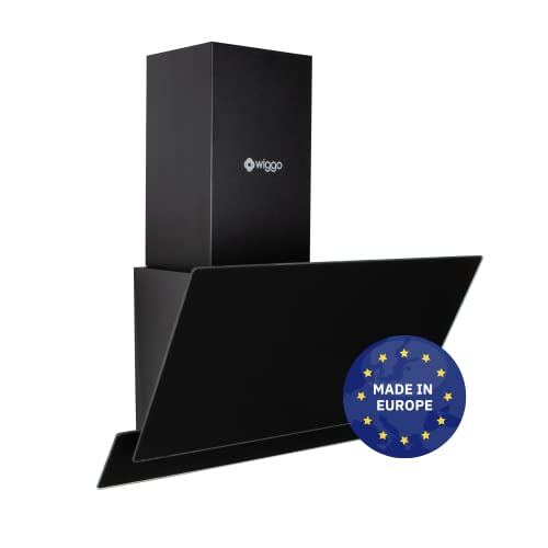 Wiggo Dunstabzugshaube 50cm kopffrei I Abluft Umluft Dunstabzug 300m³/h - LED Touch-Display 3 Stufen I Schräghaube inkl. Fettfilter & 2x Kohlefilter I Abzugshaube mit 2 teiliger Glasfront schwarz Wiggo Dunstabzugshaube 50cm kopffrei I Abluft Umluft Dunstabzug 300m³/h - LED Touch-Display 3 Stufen I Schräghaube inkl. Fettfilter & 2x Kohlefilter I Abzugshaube mit 2 teiliger Glasfront schwarz von Wiggo