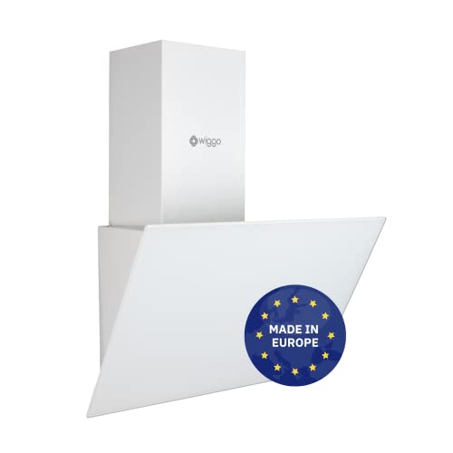 Wiggo Dunstabzugshaube 50cm kopffrei I Abluft Umluft Dunstabzug 300m³/h - LED Touch-Display 3 Stufen I Schräghaube inkl. Fettfilter & 2x Kohlefilter I Abzugshaube mit Glasfront weiß Wiggo Dunstabzugshaube 50cm kopffrei I Abluft Umluft Dunstabzug 300m³/h - LED Touch-Display 3 Stufen I Schräghaube inkl. Fettfilter & 2x Kohlefilter I Abzugshaube mit Glasfront weiß von Wiggo