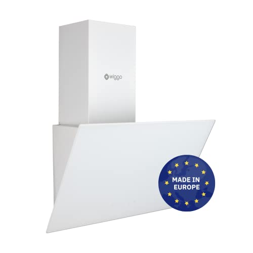 Wiggo Dunstabzugshaube 60cm kopffrei I Abluft Umluft Dunstabzug 300m³/h - LED Touch-Display 3 Stufen I Schräghaube inkl. Fettfilter & 2 x Kohlefilter I Abzugshaube mit Glasfront weiß Wiggo Dunstabzugshaube 60cm kopffrei I Abluft Umluft Dunstabzug 300m³/h - LED Touch-Display 3 Stufen I Schräghaube inkl. Fettfilter & 2 x Kohlefilter I Abzugshaube mit Glasfront weiß von Wiggo