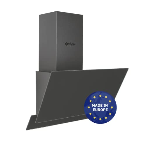 Wiggo Dunstabzugshaube 60cm kopffrei I Abluft Umluft Dunstabzug 300m³/h - LED Touch-Display 3 Stufen I Schräghaube inkl. Fettfilter & 2x Kohlefilter I Abzugshaube mit 2 teiliger Glasfront grau Wiggo Dunstabzugshaube 60cm kopffrei I Abluft Umluft Dunstabzug 300m³/h - LED Touch-Display 3 Stufen I Schräghaube inkl. Fettfilter & 2x Kohlefilter I Abzugshaube mit 2 teiliger Glasfront grau von Wiggo