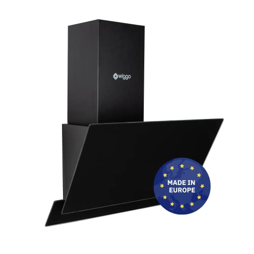 Wiggo Dunstabzugshaube 60cm kopffrei I Abluft Umluft Dunstabzug 300m³/h - LED Touch-Display 3 Stufen I Schräghaube inkl. Fettfilter & 2x Kohlefilter I Abzugshaube mit 2 teiliger Glasfront schwarz Wiggo Dunstabzugshaube 60cm kopffrei I Abluft Umluft Dunstabzug 300m³/h - LED Touch-Display 3 Stufen I Schräghaube inkl. Fettfilter & 2x Kohlefilter I Abzugshaube mit 2 teiliger Glasfront schwarz von Wiggo