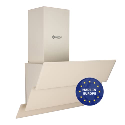 Wiggo Dunstabzugshaube 60cm kopffrei I Abluft Umluft Dunstabzug 300m³/h - LED Touch-Display 3 Stufen I Schräghaube inkl. Fettfilter & 2x Kohlefilter I Abzugshaube mit 3 teiliger Glasfront creme Wiggo Dunstabzugshaube 60cm kopffrei I Abluft Umluft Dunstabzug 300m³/h - LED Touch-Display 3 Stufen I Schräghaube inkl. Fettfilter & 2x Kohlefilter I Abzugshaube mit 3 teiliger Glasfront creme von Wiggo