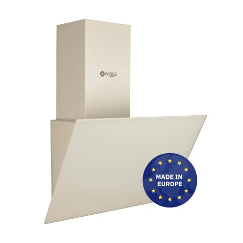 Wiggo Dunstabzugshaube 60cm kopffrei I Abluft Umluft Dunstabzug 300m³/h - LED Touch-Display 3 Stufen I Schräghaube inkl. Fettfilter & 2x Kohlefilter I Abzugshaube mit Glasfront creme Wiggo Dunstabzugshaube 60cm kopffrei I Abluft Umluft Dunstabzug 300m³/h - LED Touch-Display 3 Stufen I Schräghaube inkl. Fettfilter & 2x Kohlefilter I Abzugshaube mit Glasfront creme von Wiggo