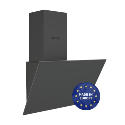 Wiggo Dunstabzugshaube 60cm kopffrei I Abluft Umluft Dunstabzug 300m³/h - LED Touch-Display 3 Stufen I Schräghaube inkl. Fettfilter & 2x Kohlefilter I Abzugshaube mit Glasfront grau Wiggo Dunstabzugshaube 60cm kopffrei I Abluft Umluft Dunstabzug 300m³/h - LED Touch-Display 3 Stufen I Schräghaube inkl. Fettfilter & 2x Kohlefilter I Abzugshaube mit Glasfront grau von Wiggo