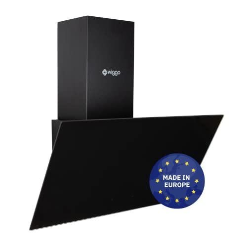 Wiggo Dunstabzugshaube 60cm kopffrei I Abluft Umluft Dunstabzug 300m³/h - LED Touch-Display 3 Stufen I Schräghaube inkl. Fettfilter & 2x Kohlefilter I Abzugshaube mit Glasfront schwarz Wiggo Dunstabzugshaube 60cm kopffrei I Abluft Umluft Dunstabzug 300m³/h - LED Touch-Display 3 Stufen I Schräghaube inkl. Fettfilter & 2x Kohlefilter I Abzugshaube mit Glasfront schwarz von Wiggo