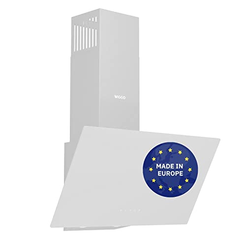 Wiggo Dunstabzugshaube 60cm kopffrei I Abluft Umluft Dunstabzug 650m³/h - Touch-Display 4 Stufen I Energieeffizienzklasse A Schräghaube inkl. Fettfilter & 2x Kohlefilter I Abzugshaube Glasfront weiß Wiggo Dunstabzugshaube 60cm kopffrei I Abluft Umluft Dunstabzug 650m³/h - Touch-Display 4 Stufen I Energieeffizienzklasse A Schräghaube inkl. Fettfilter & 2x Kohlefilter I Abzugshaube Glasfront weiß von Wiggo