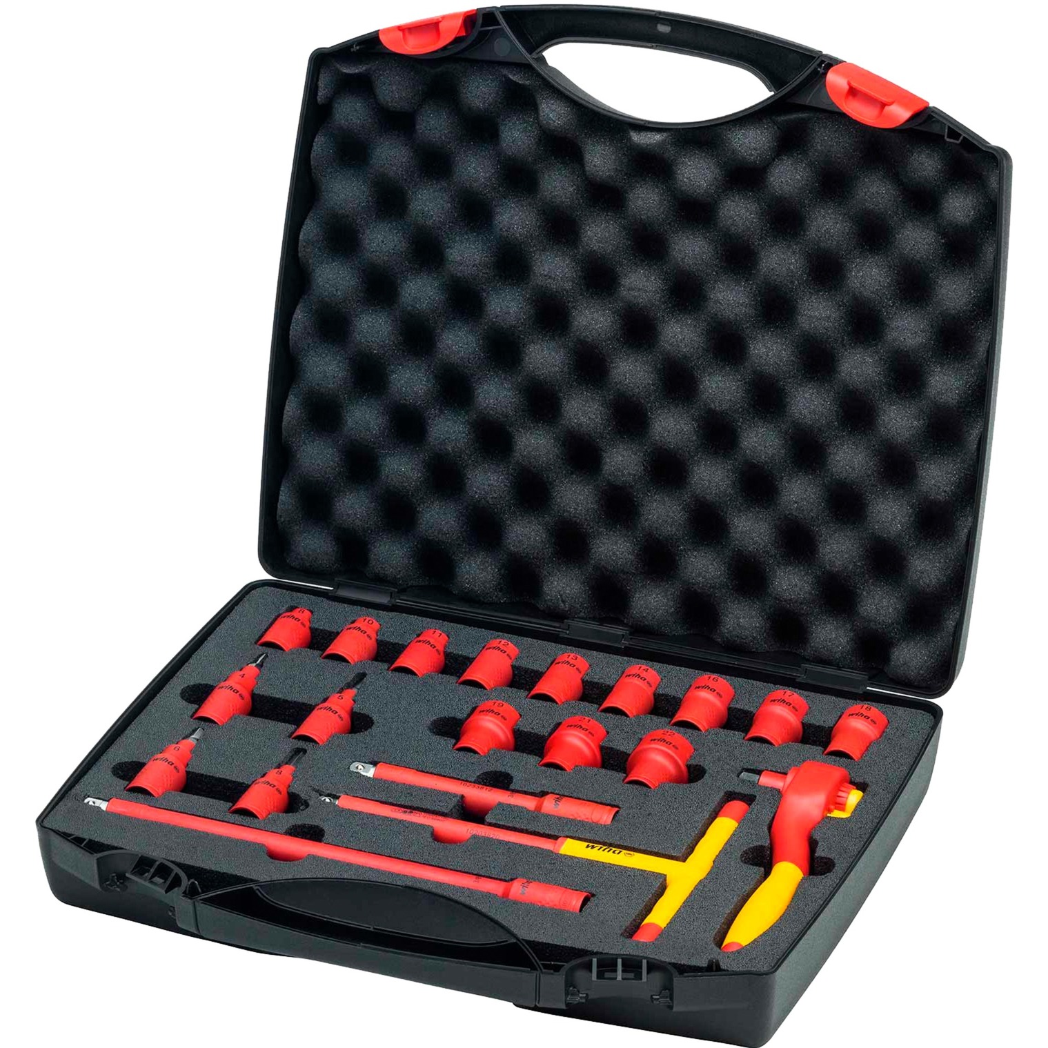 Ratschenschlüssel-Set isoliert, 3/8", Steckschlüssel Ratschenschlüssel-Set isoliert, 3/8", Steckschlüssel von Wiha