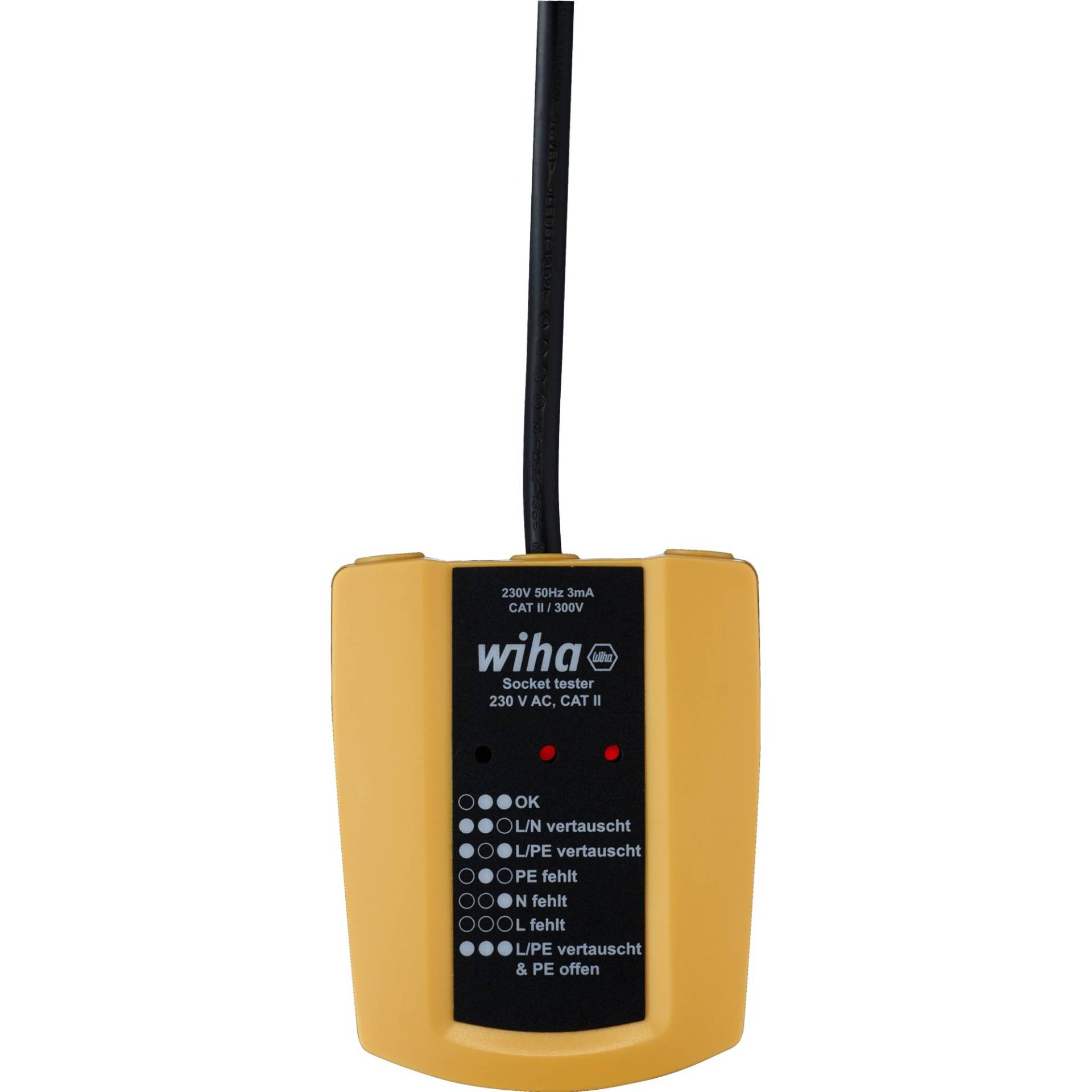 Steckdosentester 45220, 230 V AC, Messgerät Steckdosentester 45220, 230 V AC, Messgerät von Wiha
