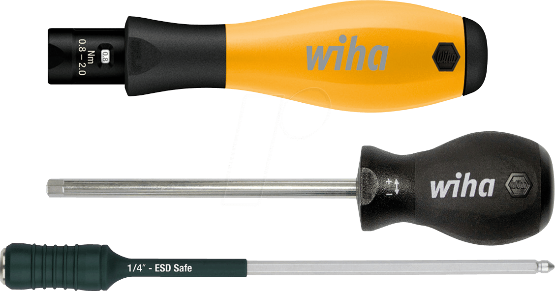 WIHA 26866 - ESD Drehmoment-Schraubendreher TorqueVario®-S, 0,5-2,0 Nm von Wiha