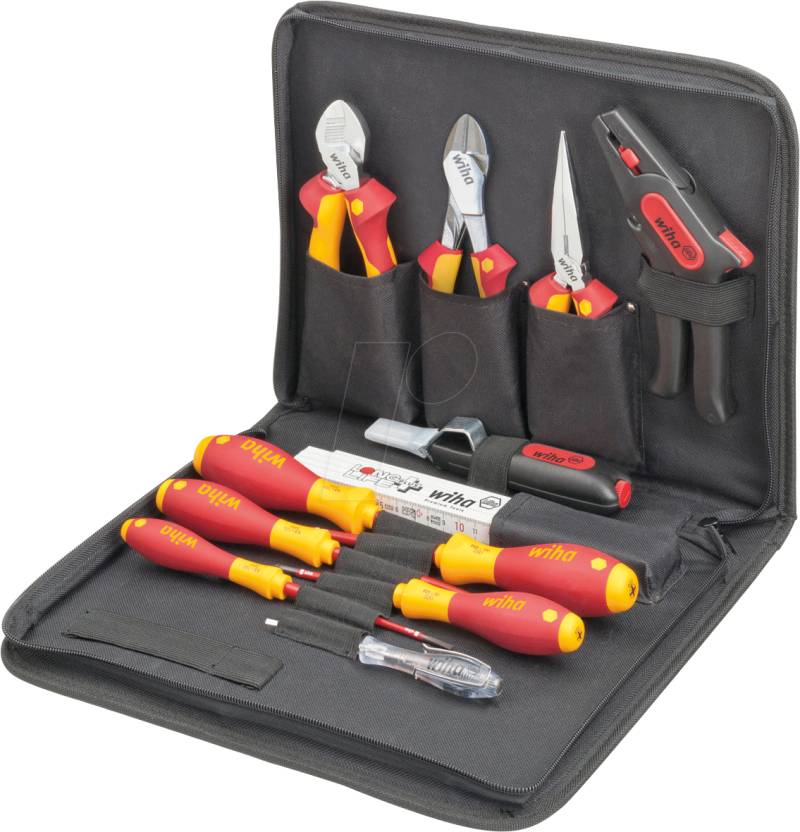 WIHA 36389 - Werkzeug Set Elektriker, 13-teilig von Wiha