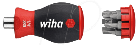 WIHA 3801 - Bit-Satz SoftFinish® , 7-teilig gemischt, Stubby von Wiha