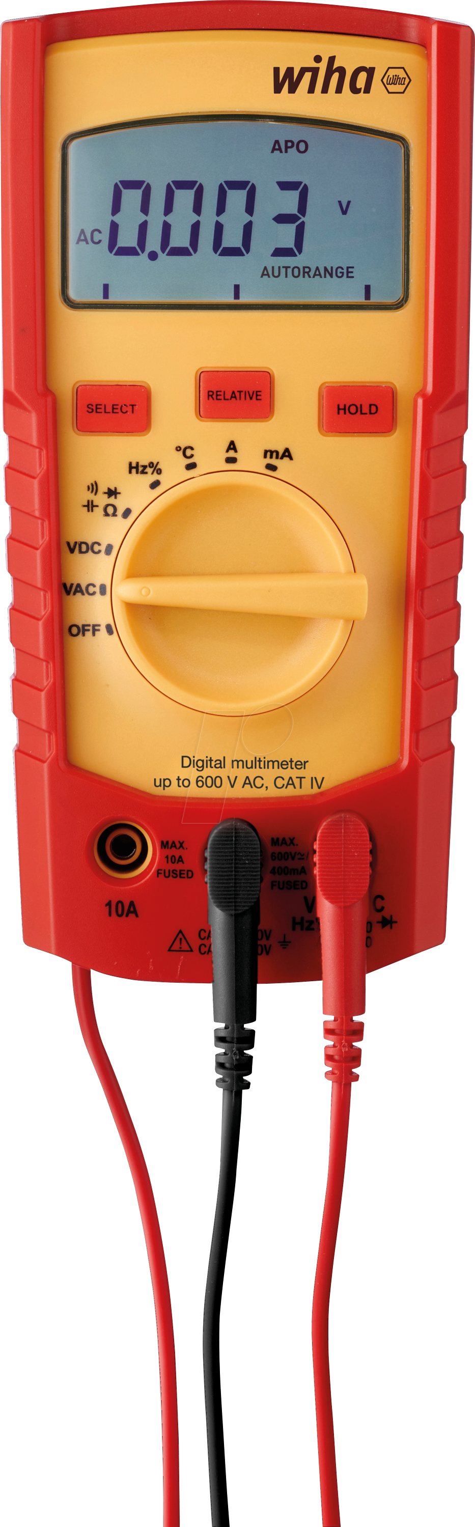 WIHA 45215 - Multimeter, digital, 1000 V AC von Wiha