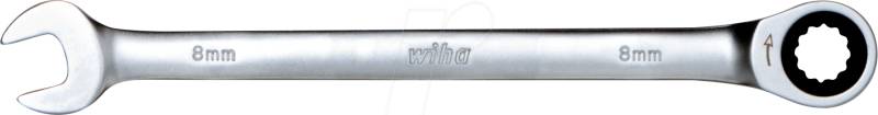 WIHA 45244 - Ringratschen-Gabelschlüsel-Satz, 8-teilig inkl.Halter von Wiha