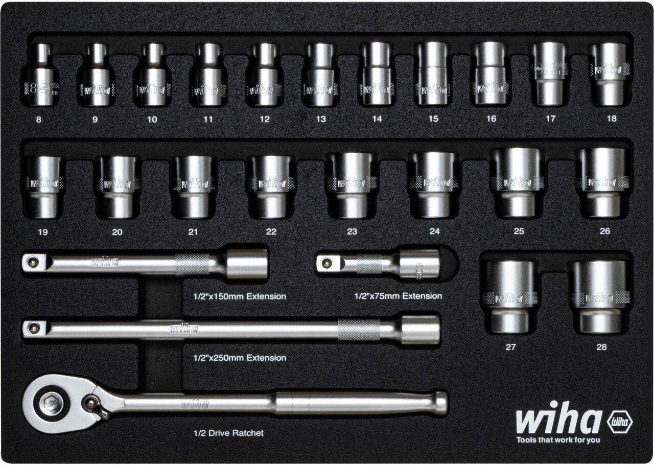 Wiha 44740 Steckschlüsseleinsatz-Set 1/2 395 mm (44740) von Wiha