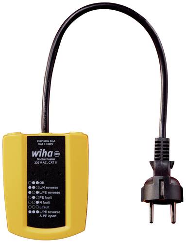 Wiha 45220 Steckdosentester CAT III 300V LED Wiha 45220 Steckdosentester CAT III 300V LED von Wiha