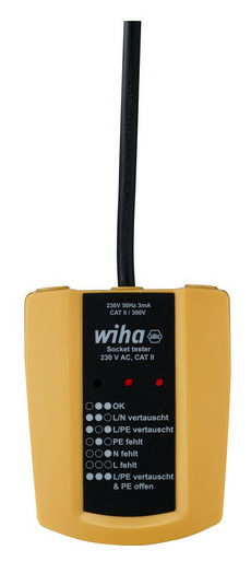 Wiha SB25561 Steckdosentester 230V AC von Wiha