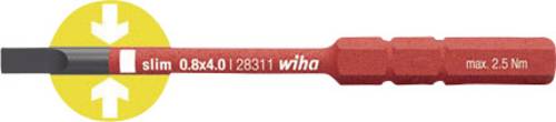 Wiha Werkstatt Schlitz Wechselklinge 4mm 75mm Passend für (Serie Schraubendreher) Wiha Torque von Wiha