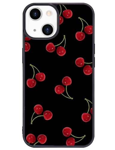 Wihytec Cute Cherry Handyhülle für iPhone 16, rote Kirsche, TPU-Stoßdämpfer, harte Rückseite, stoßfeste Handyhülle, mädchenhafte Schutzhülle mit Design Wihytec Cute Cherry Handyhülle für iPhone 16, rote Kirsche, TPU-Stoßdämpfer, harte Rückseite, stoßfeste Handyhülle, mädchenhafte Schutzhülle mit Design von Wihytec
