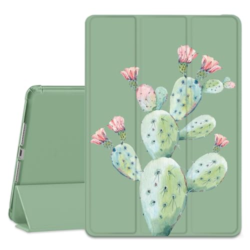 Wihytec Kaktus-Pad-Schutzhülle für iPad 5. / 6. Generation, Kakteen-Hülle mit Stifthalter, kratzfest, leicht, dreifach faltbar, weiche TPU-Hülle für iPad Air/Air 2 (Modellnummer: A1822 A1823 A1893 Wihytec Kaktus-Pad-Schutzhülle für iPad 5. / 6. Generation, Kakteen-Hülle mit Stifthalter, kratzfest, leicht, dreifach faltbar, weiche TPU-Hülle für iPad Air/Air 2 (Modellnummer: A1822 A1823 A1893 von Wihytec
