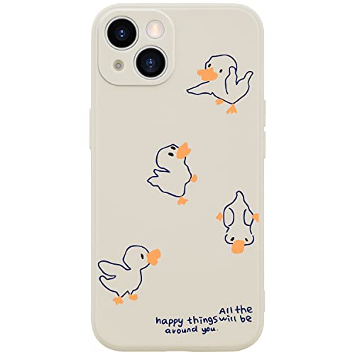 Wihytec Lovely Duck Handyhülle für iPhone 15 Cartoon Ente Case Cover Liquid Silikon Soft Gel Rubber Anti-Scratch Durable Girly Women Matte Phone Case Microfiber Lining Protective Cover Wihytec Lovely Duck Handyhülle für iPhone 15 Cartoon Ente Case Cover Liquid Silikon Soft Gel Rubber Anti-Scratch Durable Girly Women Matte Phone Case Microfiber Lining Protective Cover von Wihytec