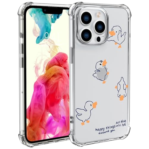Wihytec Lovely Duck Handyhülle für iPhone 15 Pro Max – Cute Line Ducks Schutzhülle mit vier Ecken verstärktem stoßfestem Schutz Wihytec Lovely Duck Handyhülle für iPhone 15 Pro Max – Cute Line Ducks Schutzhülle mit vier Ecken verstärktem stoßfestem Schutz von Wihytec