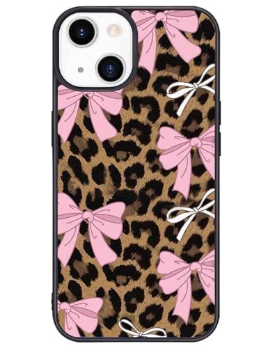 Wihytec Schutzhülle für iPhone 13, Leopardenmuster und rosa Schleife, TPU, stoßfest, für Mädchen, ästhetisches Design Wihytec Schutzhülle für iPhone 13, Leopardenmuster und rosa Schleife, TPU, stoßfest, für Mädchen, ästhetisches Design von Wihytec