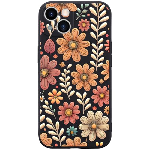 Wihytec Schutzhülle für iPhone 15, Blumen-Design, aus Flüssigsilikon, weiches Gel, Gummi, matt, mit Mikrofaser-Futter Wihytec Schutzhülle für iPhone 15, Blumen-Design, aus Flüssigsilikon, weiches Gel, Gummi, matt, mit Mikrofaser-Futter von Wihytec