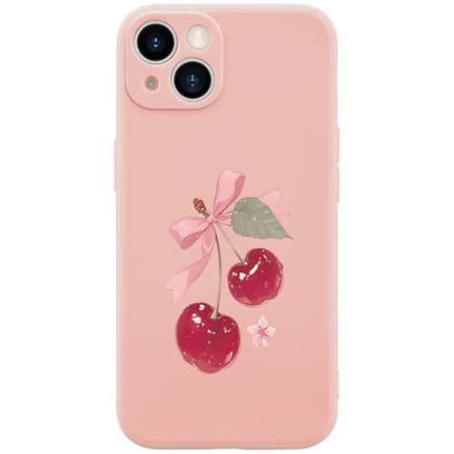 Wihytec Schutzhülle für iPhone 15, Kirschschleife, Flüssigsilikon, weiches Gel, Gummi, matt, mit Mikrofaser-Futter Wihytec Schutzhülle für iPhone 15, Kirschschleife, Flüssigsilikon, weiches Gel, Gummi, matt, mit Mikrofaser-Futter von Wihytec