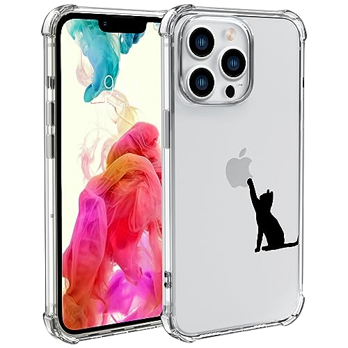Wihytec Schutzhülle für iPhone 15 Pro, Motiv: schwarze Katze, transparente Handyhülle mit vier Ecken, verstärkt, stoßfest, für Mädchen und Frauen, schönes Design Wihytec Schutzhülle für iPhone 15 Pro, Motiv: schwarze Katze, transparente Handyhülle mit vier Ecken, verstärkt, stoßfest, für Mädchen und Frauen, schönes Design von Wihytec