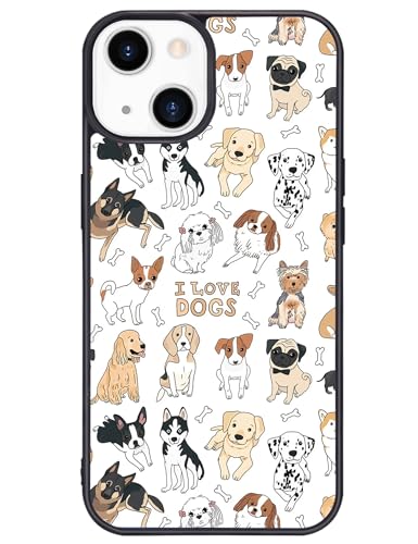 Wihytec Schutzhülle für iPhone 16 Pro Max mit niedlichem Hundemotiv, Cartoon-Hunde, Welpen, TPU-Stoßdämpfer, harte Rückseite, stoßfest, für Damen, Mädchen, adrette Handyhülle, Tier-Design Wihytec Schutzhülle für iPhone 16 Pro Max mit niedlichem Hundemotiv, Cartoon-Hunde, Welpen, TPU-Stoßdämpfer, harte Rückseite, stoßfest, für Damen, Mädchen, adrette Handyhülle, Tier-Design von Wihytec