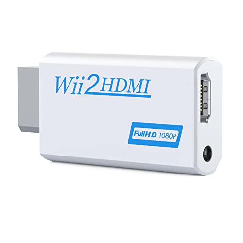 Wii zu HDMI Konverter, Rybozen Wii zu HDMI Adapter 1080P 720P Anschluss Ausgang Video & 3,5 mm Audio – Unterstützt alle Wii Display Modi von Wii
