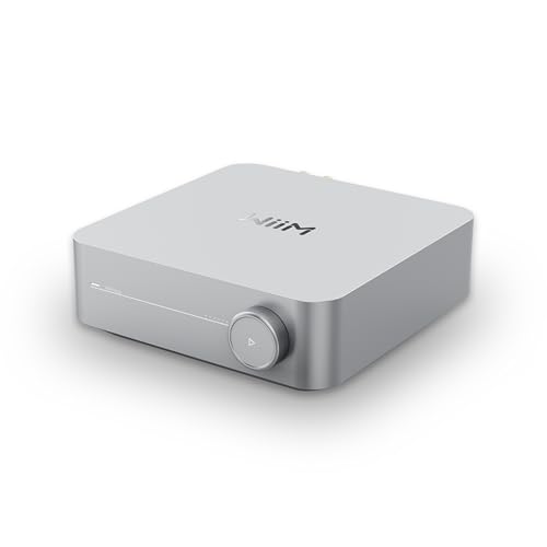 WiiM Amp: Multiroom-Streaming-Verstärker mit AirPlay 2, Chromecast, HDMI & Sprachsteuerung - Streamen Sie Spotify, Amazon Music, Tidal & mehr - Silber von WiiM