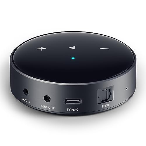 WiiM Mini Streamer Audio AirPlay 2 Receiver HiFi Wireless, Multiroom Stereo, Vorverstärker, funktioniert mit Alexa und Siri Sprachassistenten, Streaming Hi-Res Audio von Spotify, Amazon Music und mehr von WiiM
