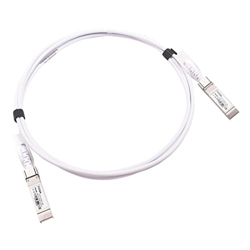 Wiitek 3 m 10 GbE SFP+ DAC Twinax Kabel 10Gbase-CU SFP+ passives Kupferkabel für Ubiquiti UniFi, Fortinet, MikroTik, Mellanox und Cisco Weiß von Wiitek