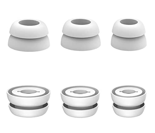 3 Paar Ultra Comfort Galaxy Buds Pro Ohrstöpsel Replacement,Doppelflansch Galaxy Buds Pro Kopfhörer Ohrstöpsel Satz,Silikon Kopfhörer Ear Buds Zubehör kompatibel mit Samsung Galaxy Buds Pro-weiß 3 Paar Ultra Comfort Galaxy Buds Pro Ohrstöpsel Replacement,Doppelflansch Galaxy Buds Pro Kopfhörer Ohrstöpsel Satz,Silikon Kopfhörer Ear Buds Zubehör kompatibel mit Samsung Galaxy Buds Pro-weiß von Wiki VALLEY